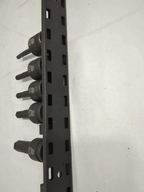 GEARWRENCH Hex Bit Socket Set: 3/8" Drive, 5Pc, 3/16 to 7/16" Hex 84913