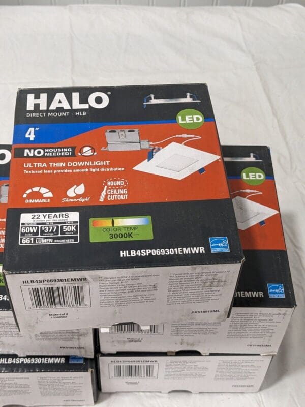 Halo 4" Ultra Thin Downlight Qty 5 HLB4SP069301EMWR