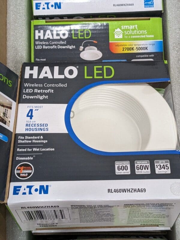 Halo Recessed ZigBee Smart LED Downlight 4" White Qty 6 RL460WHZHA69