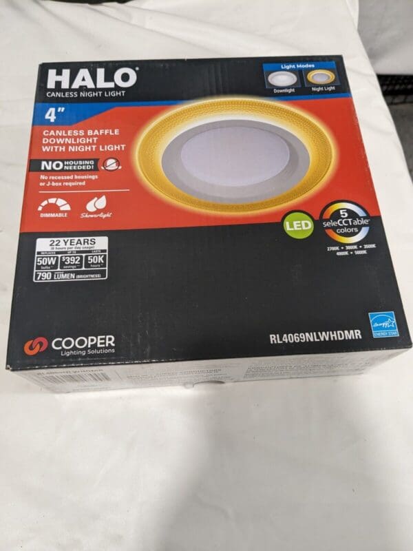 HALO Cooper Lighting 5"/6" LED Recessed Downlight RL560WH6930R