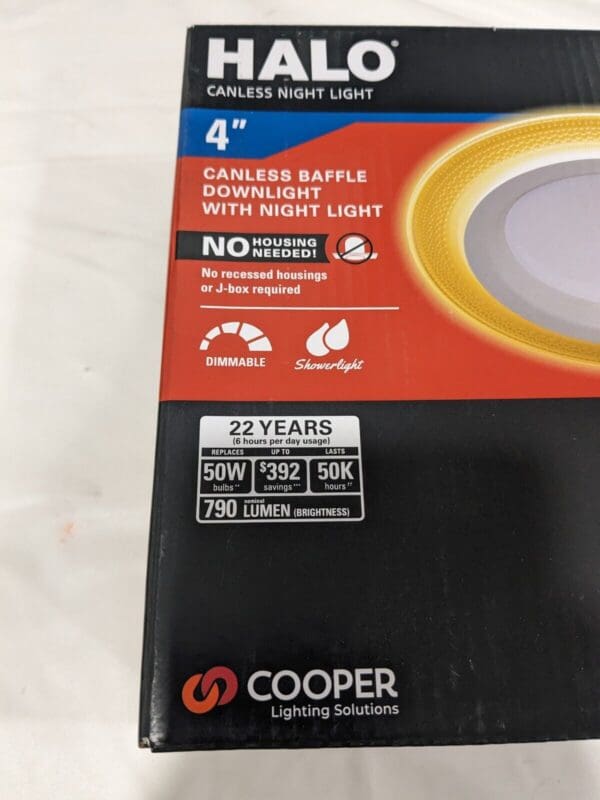 HALO Cooper Lighting 5"/6" LED Recessed Downlight RL560WH6930R