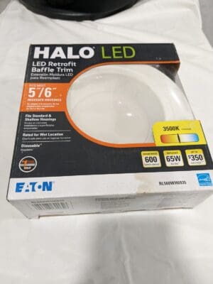 Halo 5"/6" Integrated LED Retrofit Baffle Trim Light RL560WH6935