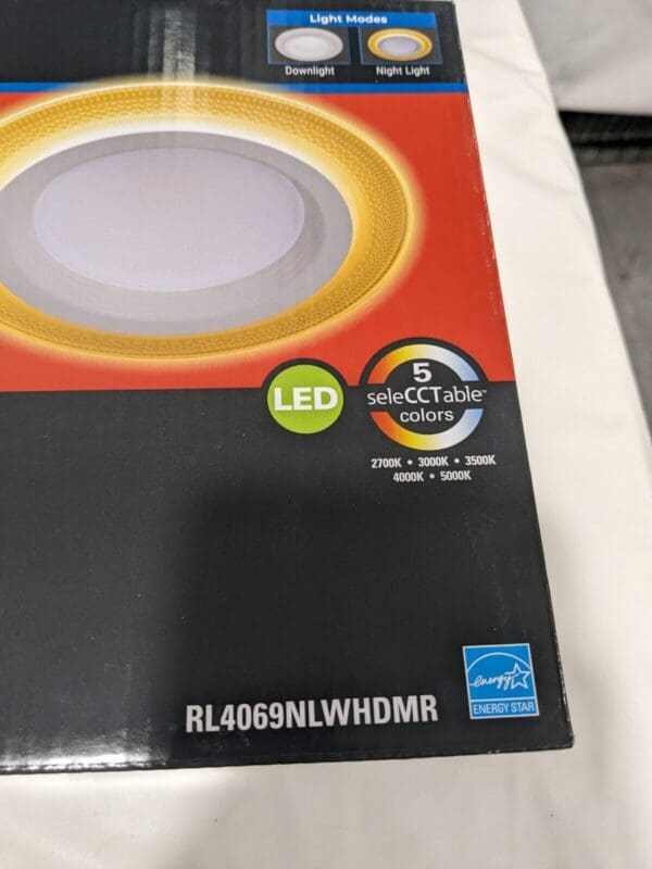 HALO RL4-DM 4" White Integrated LED Recessed Night Light RL4069NLWHDMR