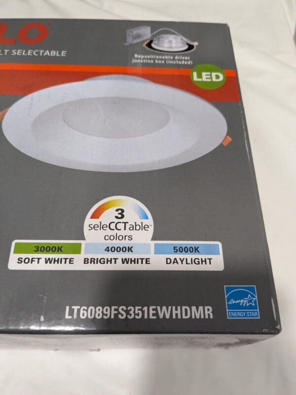 Halo LT6 Series Canless White Recessed Light Trim LT6089FS351EWHDMR