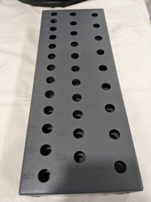 Huot 43 Pc Drill Bit Block 13" Wide x 2" High x 5" Deep 11975