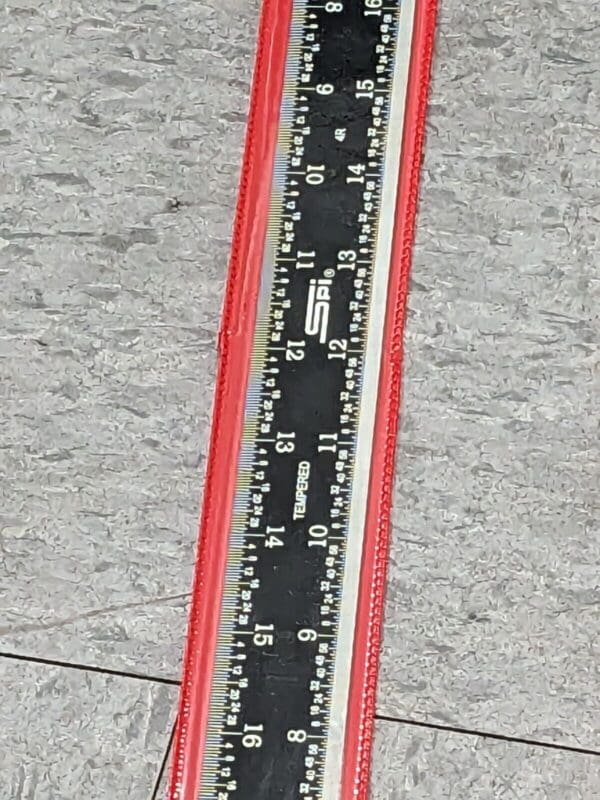 SPI Steel Rule: 24" OAL, 4R Graduation, Rigid, 1-1/8" OAW Qty 2 13-906-3