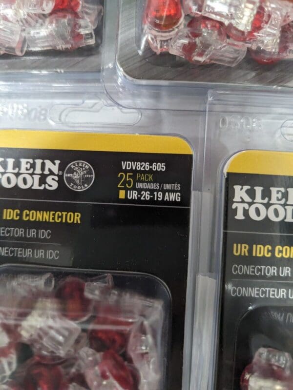 KLEIN TOOLS 10pks of Quick Splice Connectors; Terminal Type: UR IDC Connector