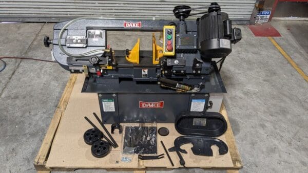 Dake 7 x 12 Manual Horizontal Bandsaw 4-Speed 85 - 235 SFPM 110v Parts / Repair