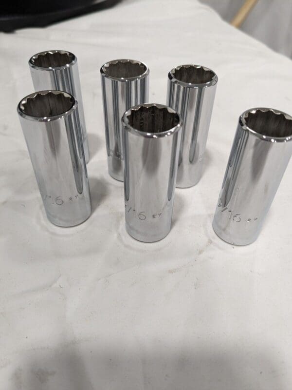 PROTO Hand Socket: 3/8" Drive, 9/16" Socket, 12-Point Qty 6 J5018