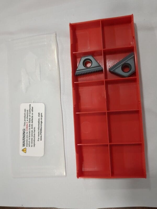 VARGUS 2pk 5E1.5ISOTM2VTX Carbide Thread Mill Inserts 65142