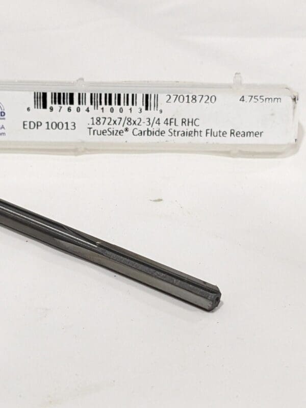 M.A. Ford TrueSize Straight Flute Reamer .1872 X 7/8 X 2-3/4 4 FL 10013