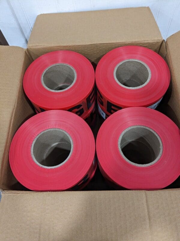 Cordova Barricade Tape, DANGER 2.5 mil, 12/Case T25211