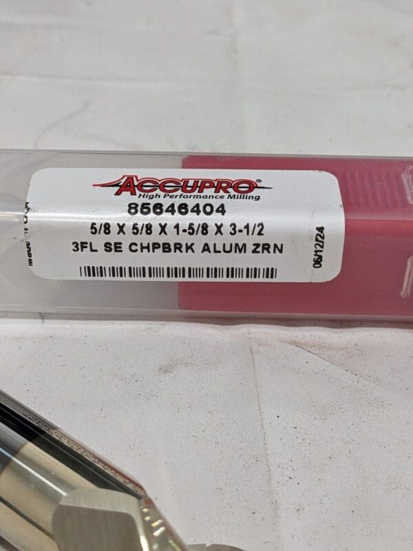 ACCUPRO Roughing & Finishing End Mill: 5/8" Dia, 3 FL 85646404