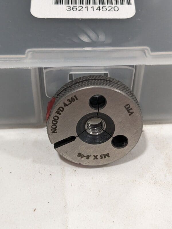 VERMONT GAGE Threaded Ring Gage: M5 x 0.80 Thread, 6G, No Go 362114520