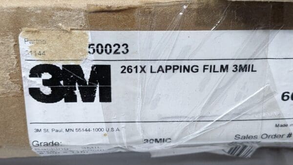 PACK OF 50 3M 261X Lapping Film Sheets Green A/O 8.50"X11" 30 Micron 7000000295