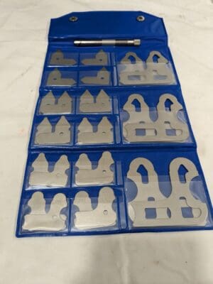 26 pc Radius Gage Set: Steel, 0.01 to 0.5" Radius 615-4126