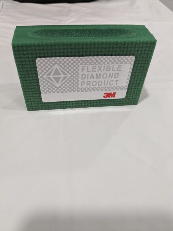 3M Diamond Hand Sanding Pad: 2-1/4" Wide, 3-3/4" OAL, Medium Grade 7000045664