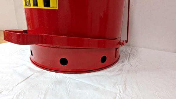 Justrite Red Galvanized Steel Disposal Can 14 Gallon Capacity 09500