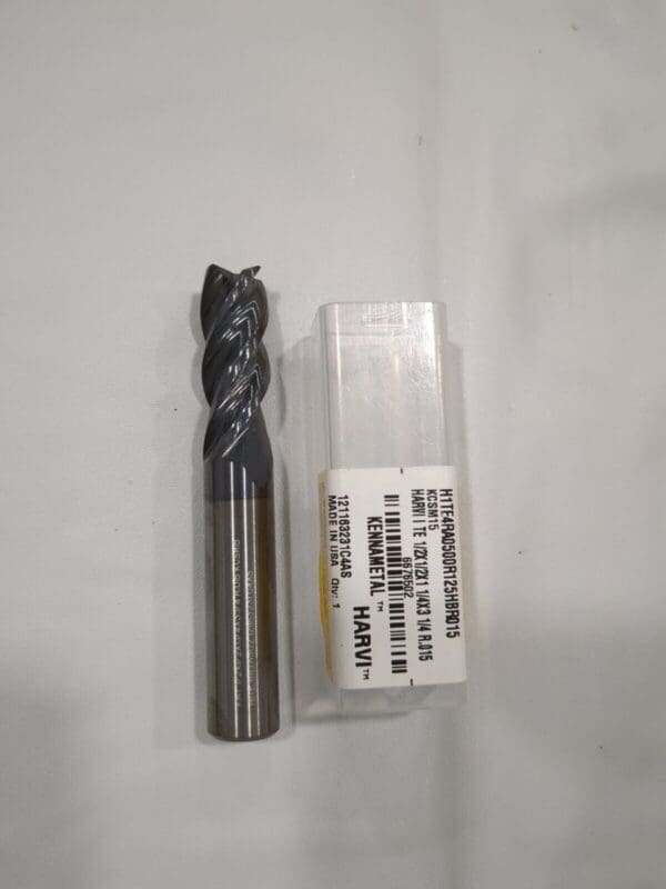 KENNAMETAL Corner Radius End Mill 1/2"Dia 1-1/4"LOC 4Fl SolidCarbide 6676502