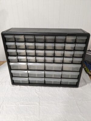 AKRO-MILS 44 Drawer, Small Parts Cabinet 6-3/8" D x 20" W x 15-13/16" H 10144