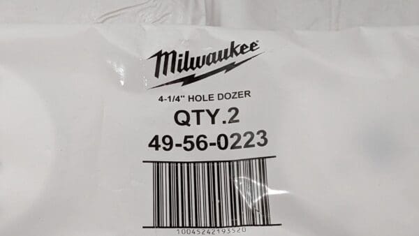 SET OF 2 Milwaukee Hole Dozers Bi-Metal 4-1/4" Dia X 1-5/8" DOC 49-56-0223