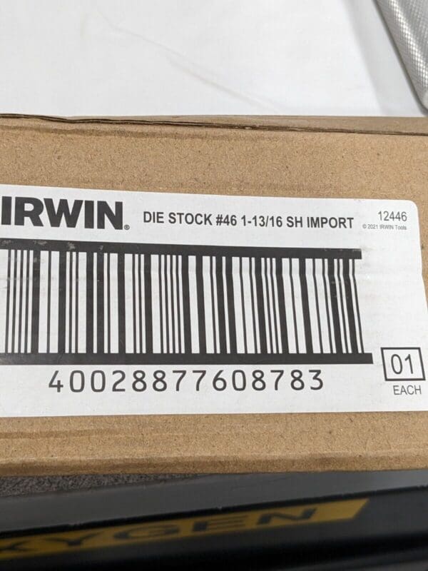 IRWIN 1-13/16" Outside Diam Compatibility, Hex Die Stock 12446