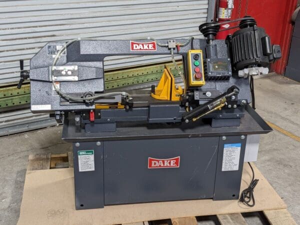 Dake 7 x 12 Horizontal Bandsaw 98 - 328 FPM 1 HP 110v 1 Ph SE912 Parts / Repair