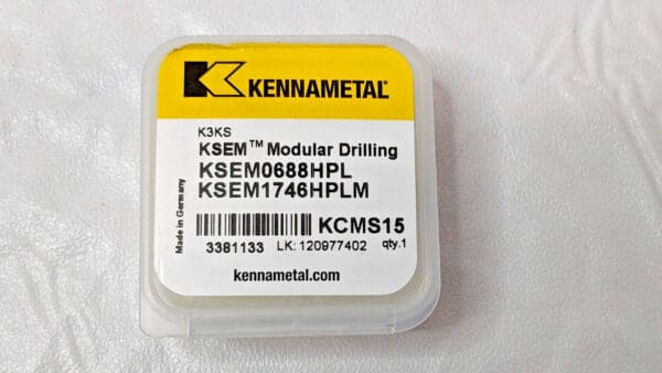 Kennametal Replaceable Drill Tip KSEM1746HPLM/KSEM0688HPL KCMS15 3381133