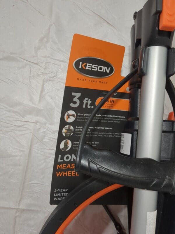 KESON 99,999' Counter Limit, 3' OAL, Measuring Wheel RRT12