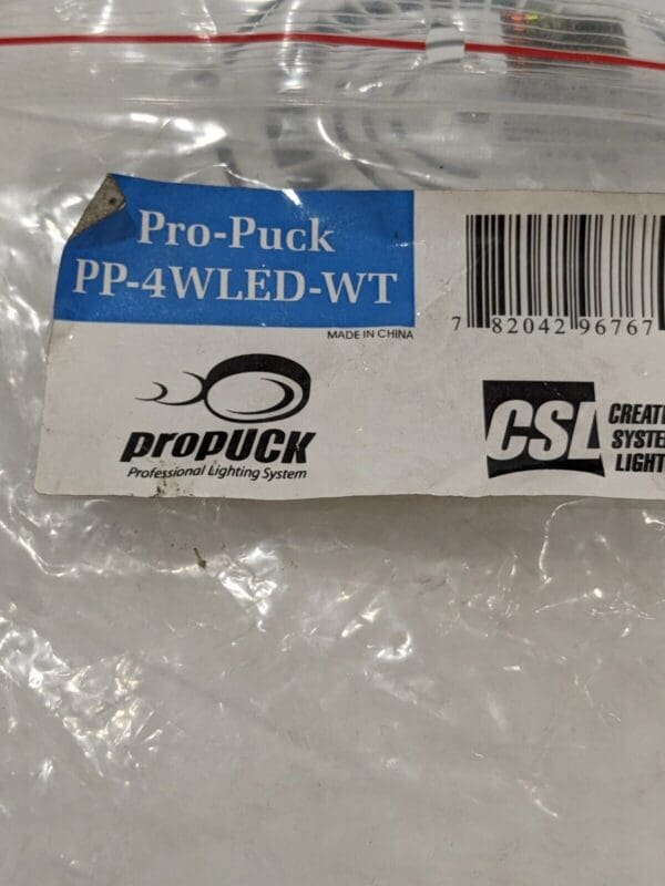 CSL Pro Puck LED White 120V 60Hz 0.05A PP-4WLED-WT