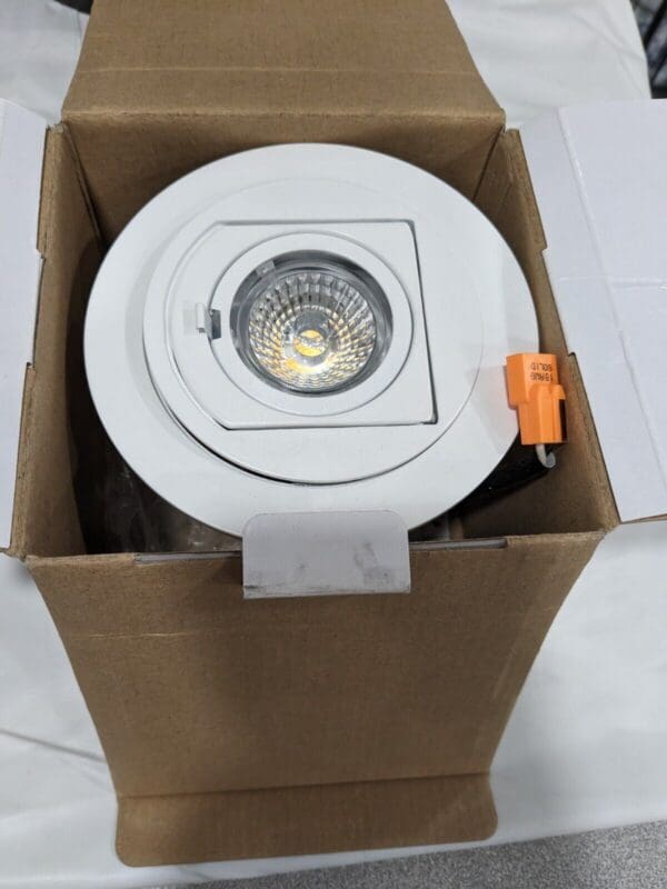 Elco 4" Integrated Downlight 2700K LED Adjustable Trim - White EL49727