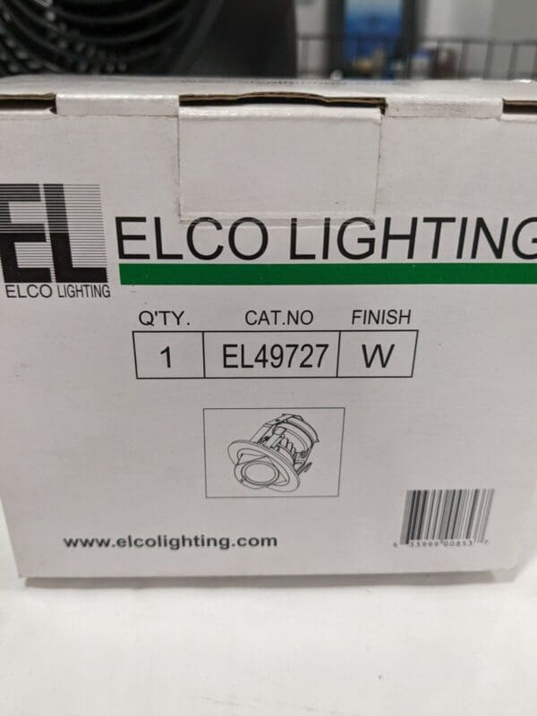 Elco 4" Integrated Downlight 2700K LED Adjustable Trim - White EL49727