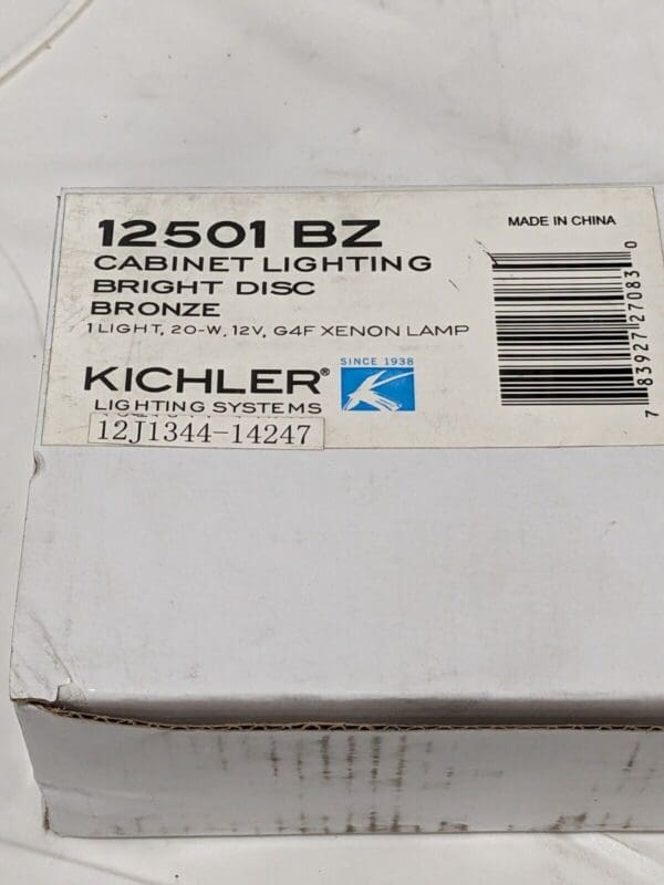 Kichler Cabinet Lighting Bright Disc, Bronze 12501BZ