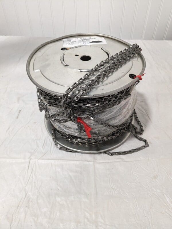 0.035" Diam Steel Sash Chain, #8, 75 Lb Load Limit Approx. 300' 55020