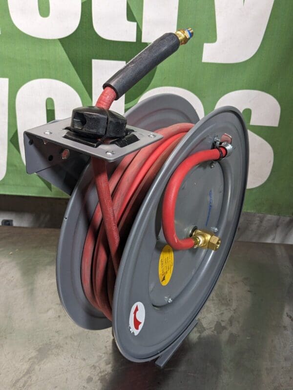 Pro Source Spring Retractable Hose Reel 50 Ft x 3/8 In Fitting 300 PSI Max.