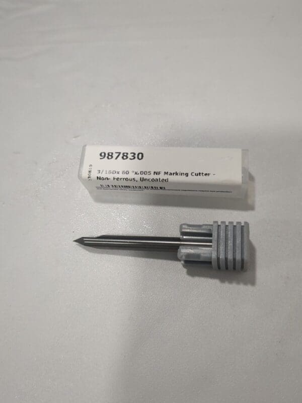 HARVEY TOOL Engraving Cutter 60° 3/16"Dia Pointed Solid Carbide 987830