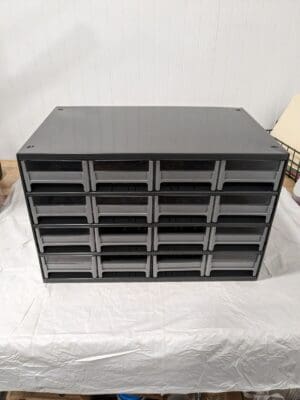 AKRO-MILS 16 Drawer, Small Parts Modular Steel Frame Storage Cabinet 19416