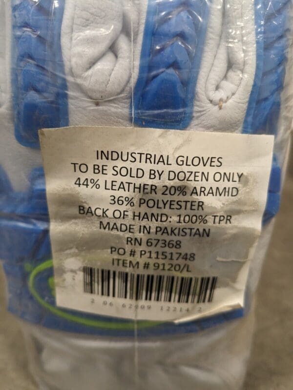 Boss Goatskin Drivers w/Hi-Vis Impact & Aramid Blend Lining Sz L Qty 12 9120/L