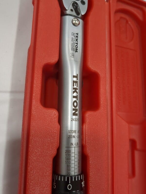 TEKTON 1/4 Inch Drive Click Torque Wrench (20-200 in.-lb.) 24320