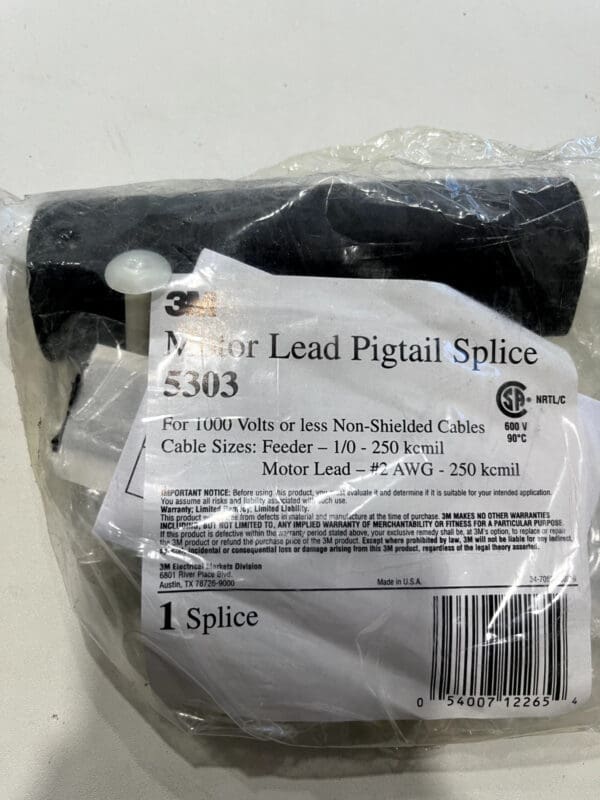 3M Motor Lead Pigtail Splice 5303