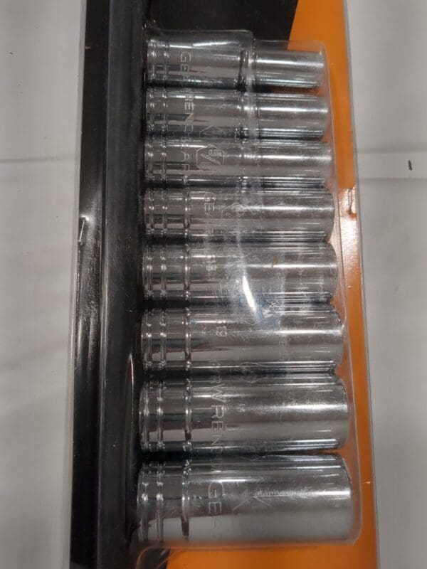 GEARWRENCH Deep Socket Set: 8 Pc, 1/2" Drive, 1/2 to 15/16" Socket 80705