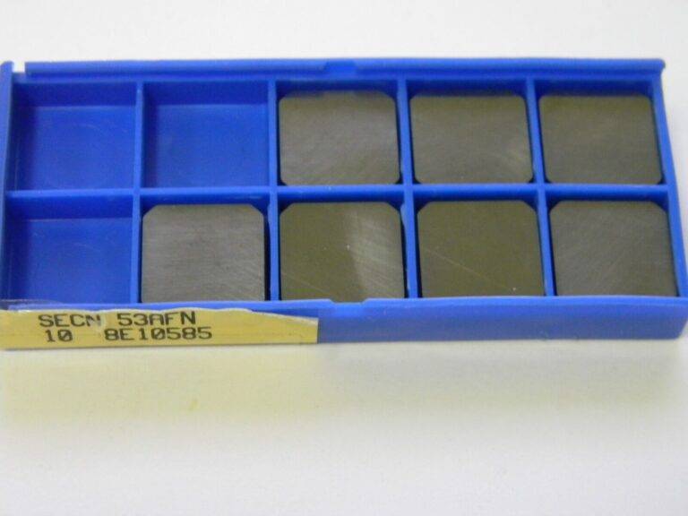 Korloy Milling Inserts SECN 53AFN C-2 Carbide Qty. 7 #8E10585