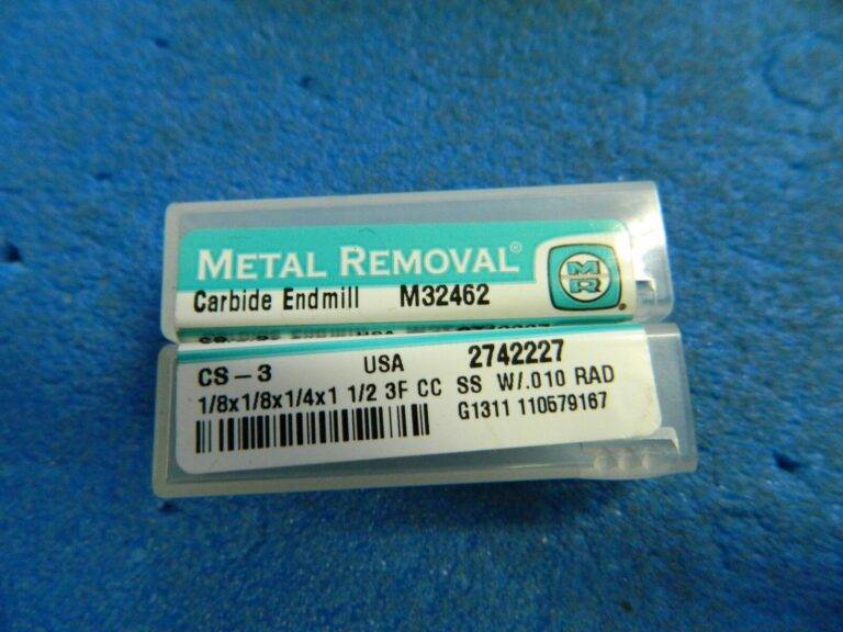 Metal Removal Carbide End Mill 1/8" x 1/8" x 1/4" x 1-1/2" 3FL Qty. 2 #M32462