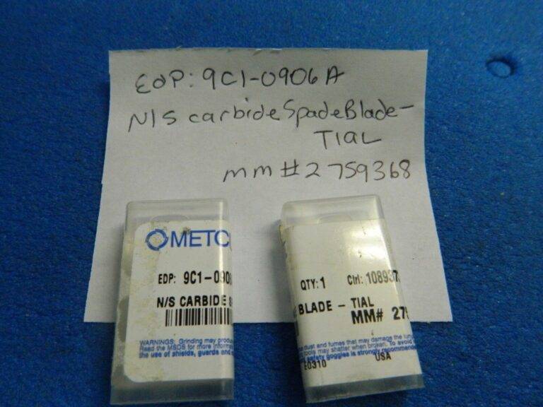Metcut Spade Blade Inserts N/S TiAl Carbide Qty 2 #9C1-906A