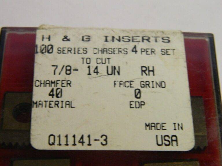 H&G Inserts 7/8"-14 UN 100 Series Chasers #Q11141-3 Lot of 4