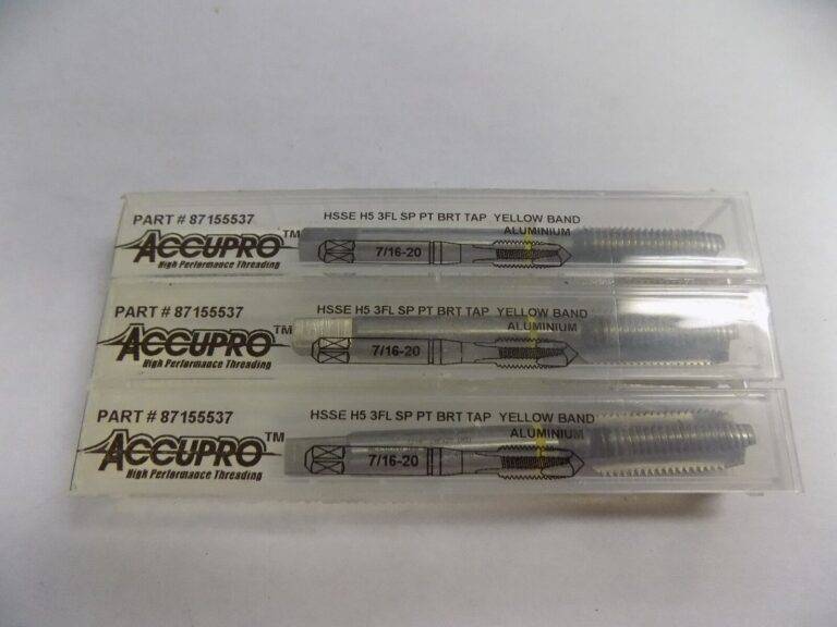 Accupro Spiral Point Taps 7/16" - 20 UNF 3-Flute H5 Bright Finish HSS #87155537