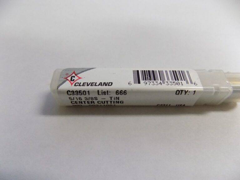 Cleveland End Mill 5/16" x 1-3/8" x 3-1/8" 2FL HSS TiN RH USA