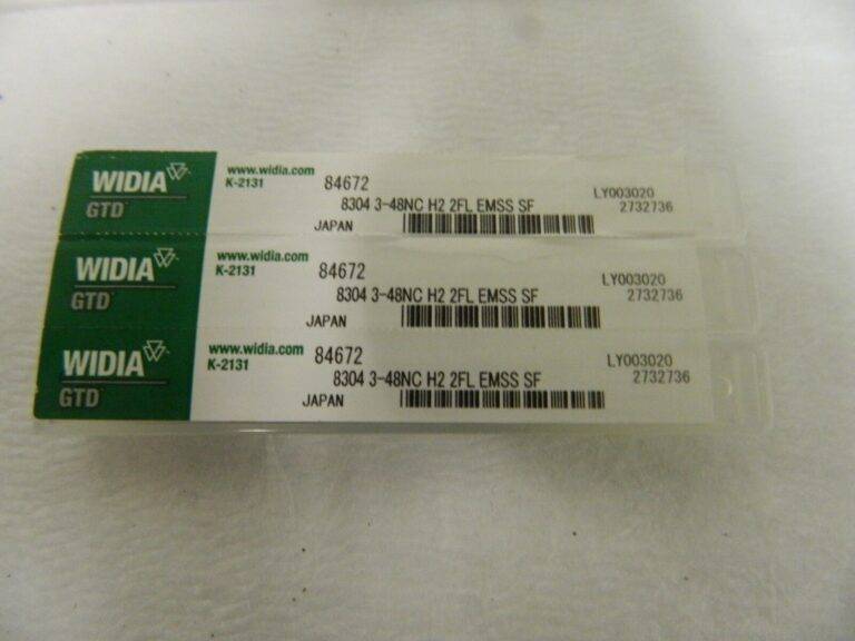 Widia GTD Thread Taps #3-48NC 2FL Straight Flute H2 HSS Qty. 3 84672