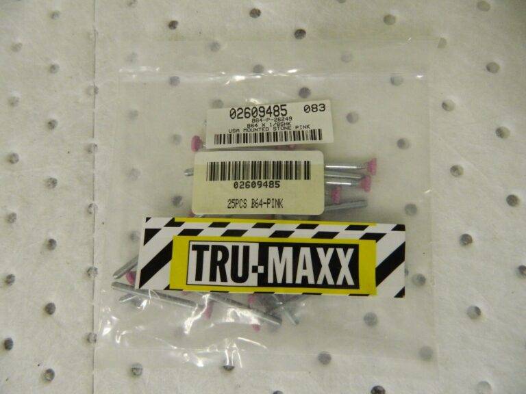 Tru-Maxx Aluminum Oxide Mounted Point 1/4 x 1/16" Diam x Thick B64 25Pk 89678403