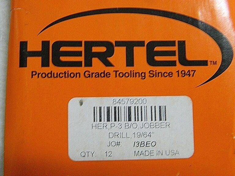 Hertel Jobber Drills Oxide 19/64" Dia. x 4-3/8" OAL 135° HSS Qty. 12 #84579200